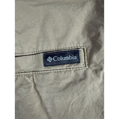 Columbia Shorts Mens W 38 Khaki L 10" Inseam Casual Chino Outdoor Hiking Tech