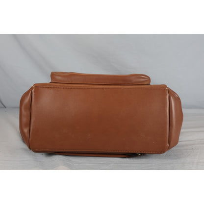 TWELVElittle Brown Vegan Leather Diaper Backpack Bag Changing Pad Pockets Travel