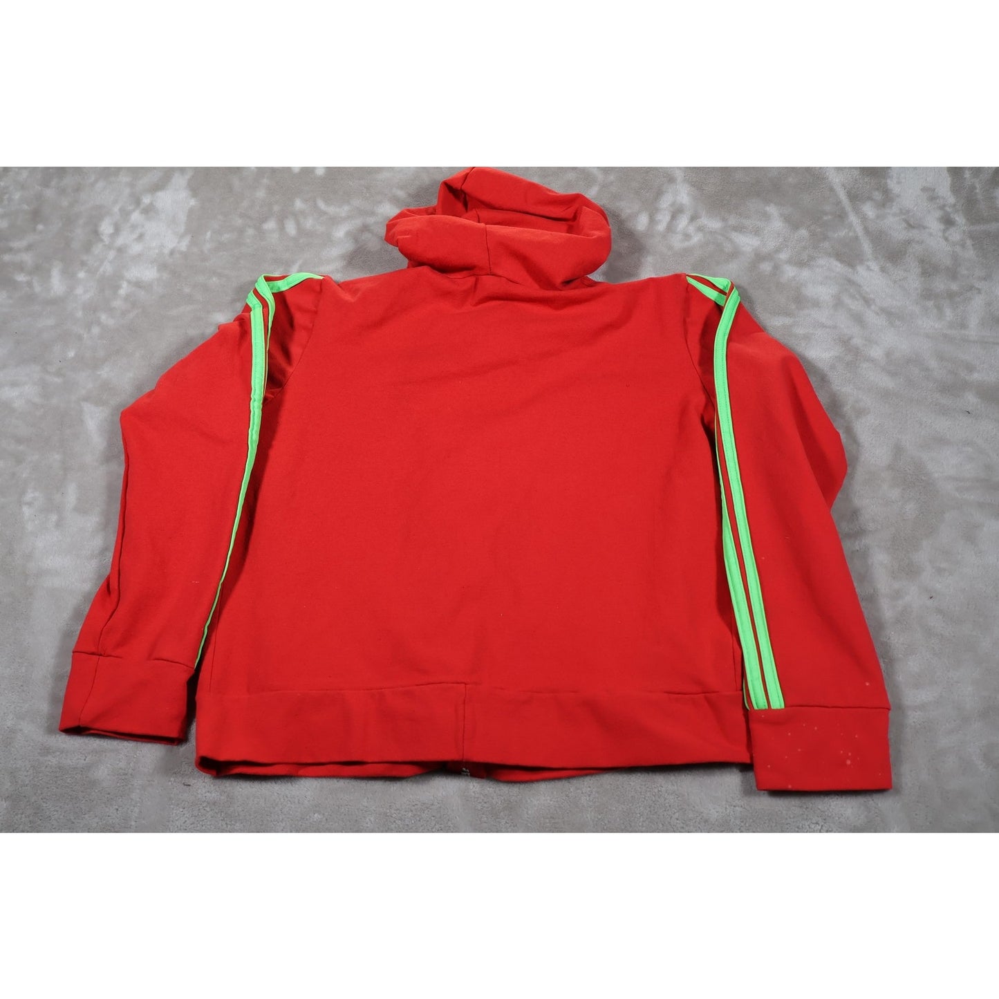 Adidas Tracksuit Boys Red Green Stripe Hoodie Joggers Athletic Set 2 Piece
