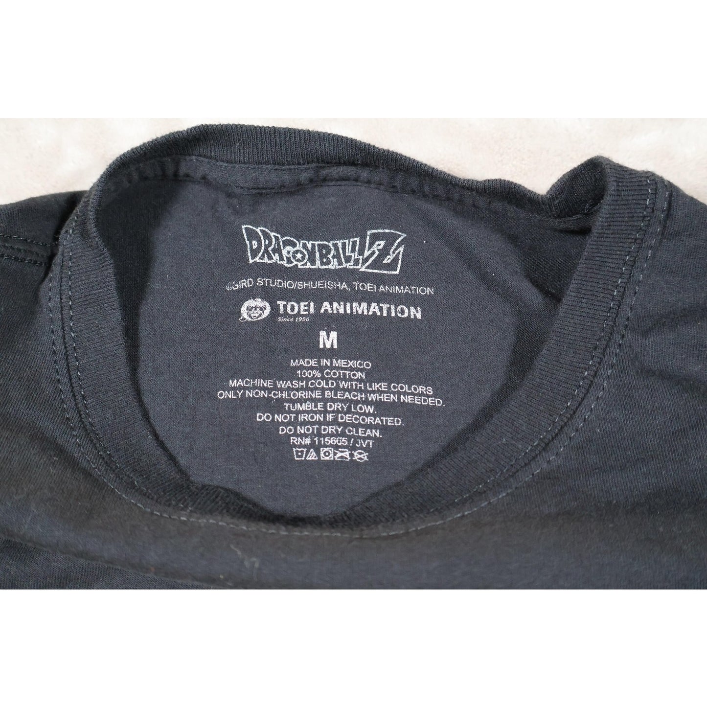Dragon Ball Z Shirt Mens Medium Black Super Saiyan Goku Kamehameha Anime Tee