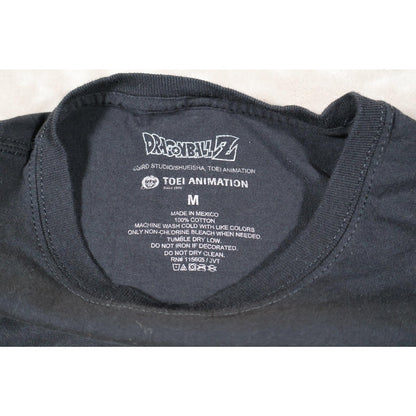 Dragon Ball Z Shirt Mens Medium Black Super Saiyan Goku Kamehameha Anime Tee