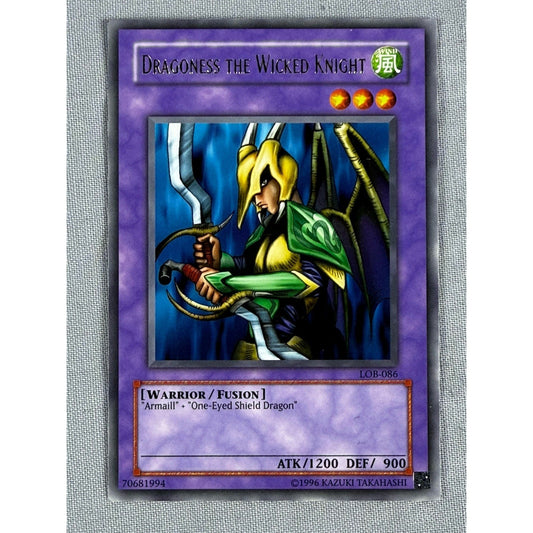 YuGiOh! - Dragoness the Wicked Knight - LOB-086 - Unlimited - Rare