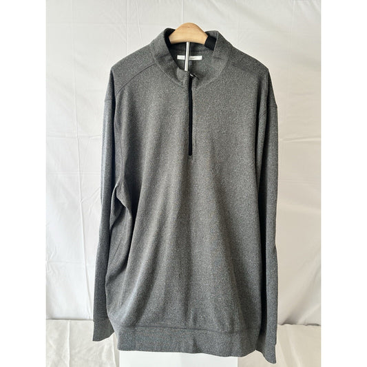 Greg Norman Mens XL Gray Quarter Zip Golf Sweatshirt