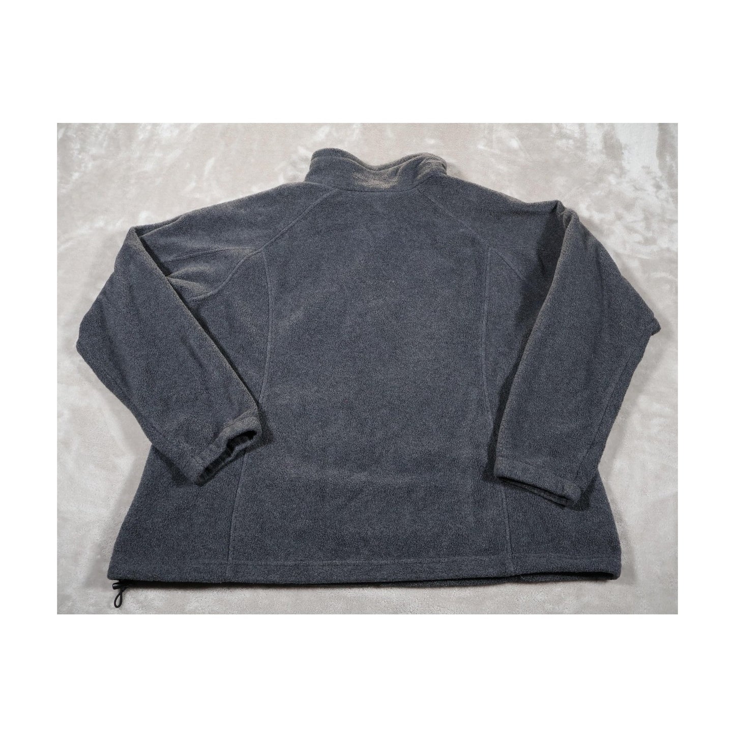 Columbia Jacket Womens 2XL Gray Fleece Full Zip Outdoor Hiking Cold Weather Warm