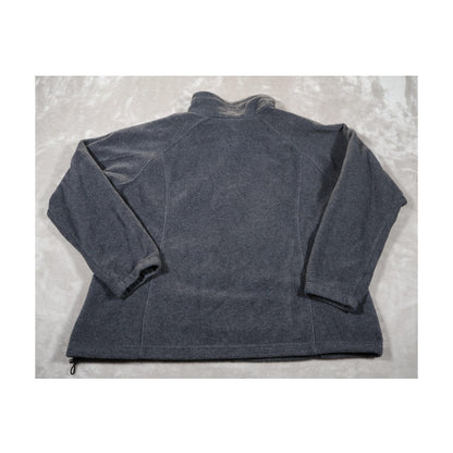 Columbia Jacket Womens 2XL Gray Fleece Full Zip Outdoor Hiking Cold Weather Warm