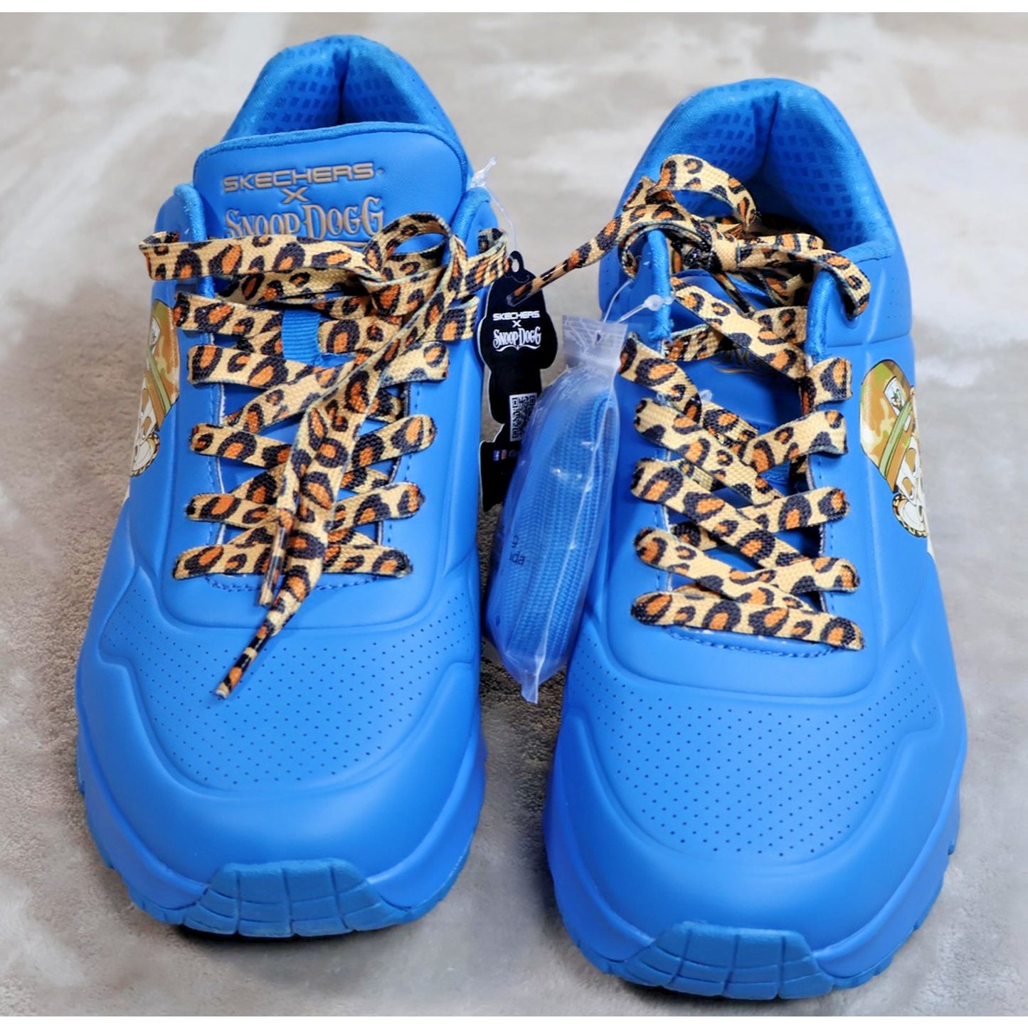 Skechers Dr Bombay Shoes Mens Size 9 Blue Snoop Dogg Collab Leopard Laces
