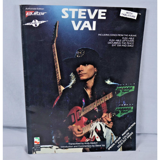 Vintage 1991 Steve Vai Guitar Songbook Cherry Lane Music Flex-Able Eat 'Em Smile