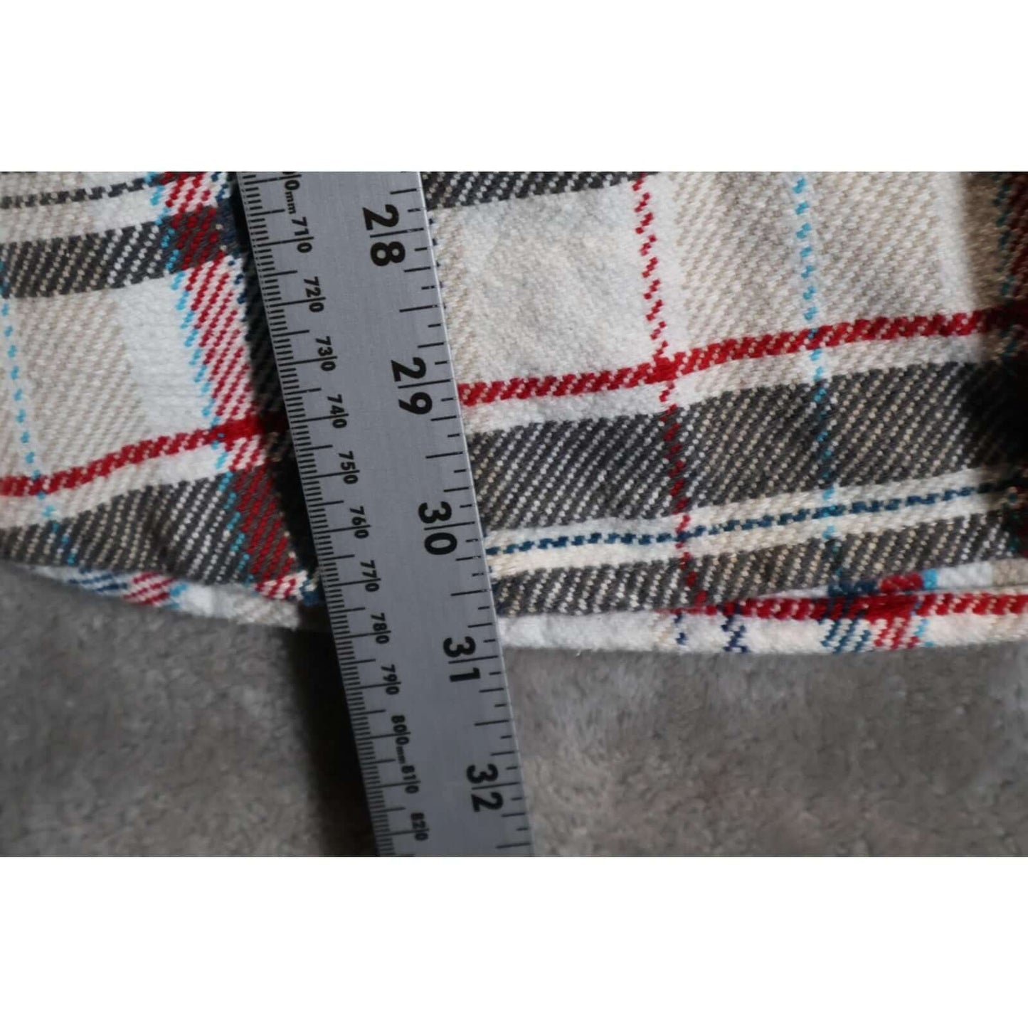 O'Neill Shirt Mens XL White Red Blue Plaid Flannel Button Up Casual Western