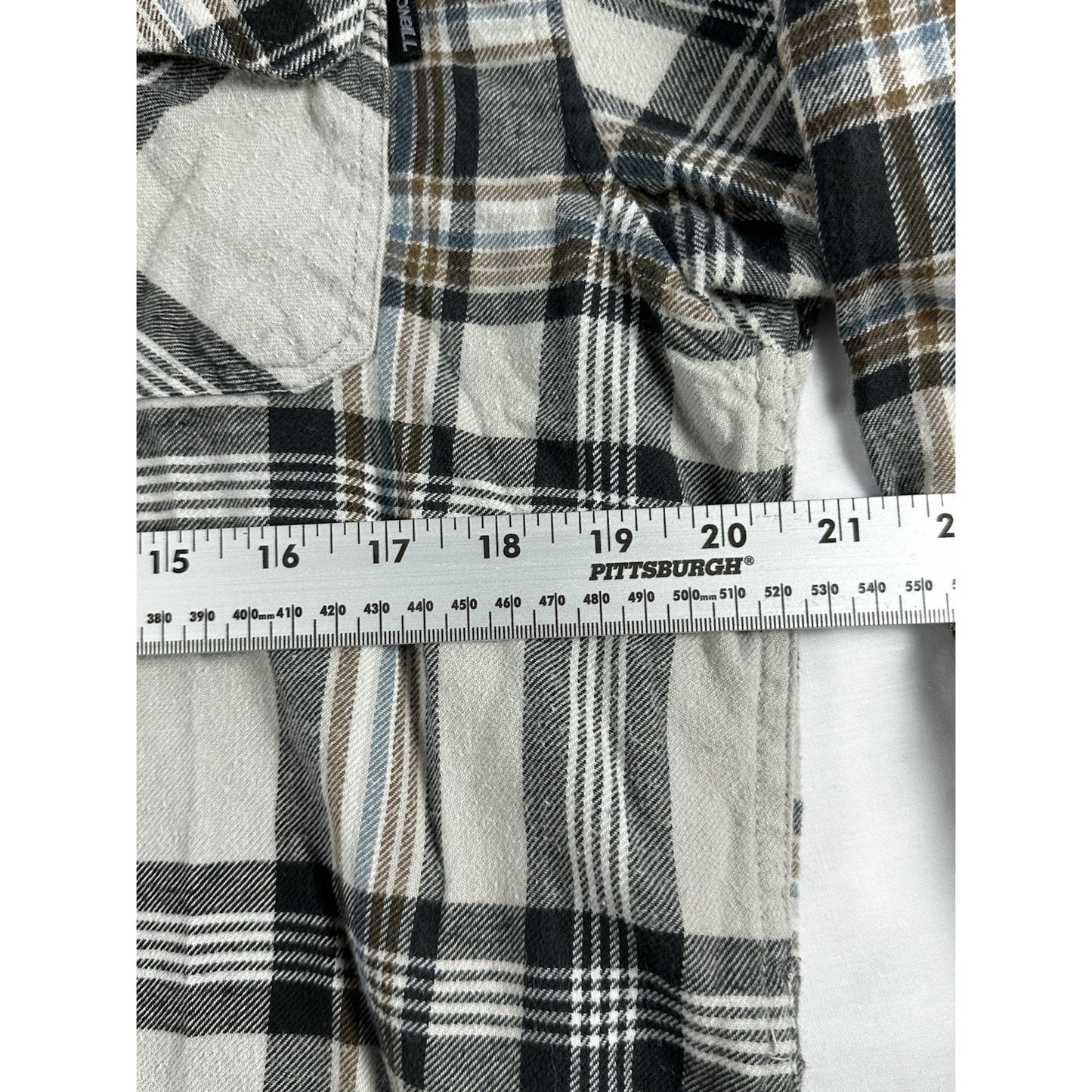 O'Neill Flannel Shirt - Men's Large - Grey Brown Plaid