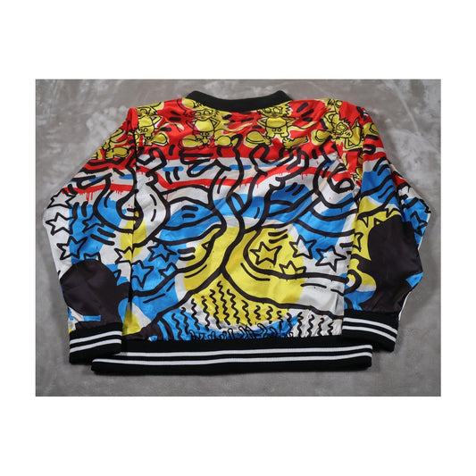 Disney Keith Haring Mickey Mouse Jacket Mens XL Bomber Diamond Supply Co Collabo