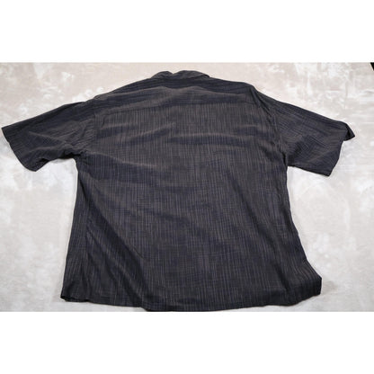 Campia Moda Shirt Mens XL Pineapple Palm Tree Embroidered Hawaiian Tropical