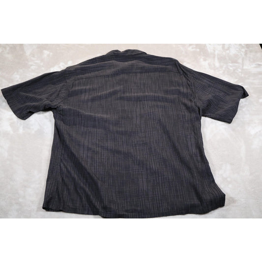 Campia Moda Shirt Mens XL Pineapple Palm Tree Embroidered Hawaiian Tropical