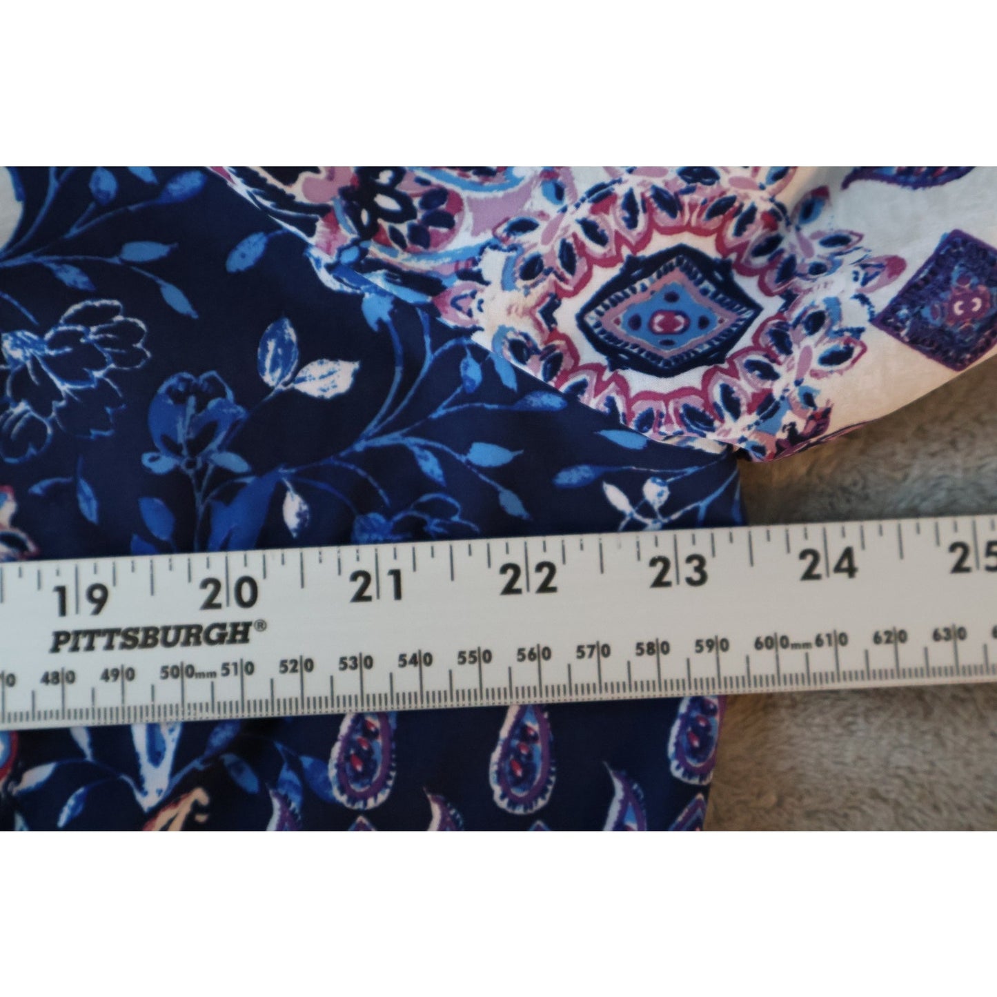 Chicos Zenergy Jacket Womens 3 Size Blue Pink White Hooded Full Zip Paisley Boho