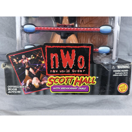 Vintage WCW nWo Scott Hall Smash 'N Slam Action Figure Toy Biz Sealed 47720