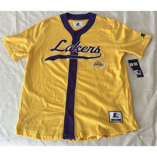 Starter Los Angeles Lakers Gold Jersey Men's Large NWT