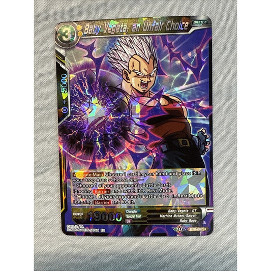 RARE FOIL Holo Baby Vegeta, an Unfair Choice ( BT8-082 ) Dragon Ball Super MINT