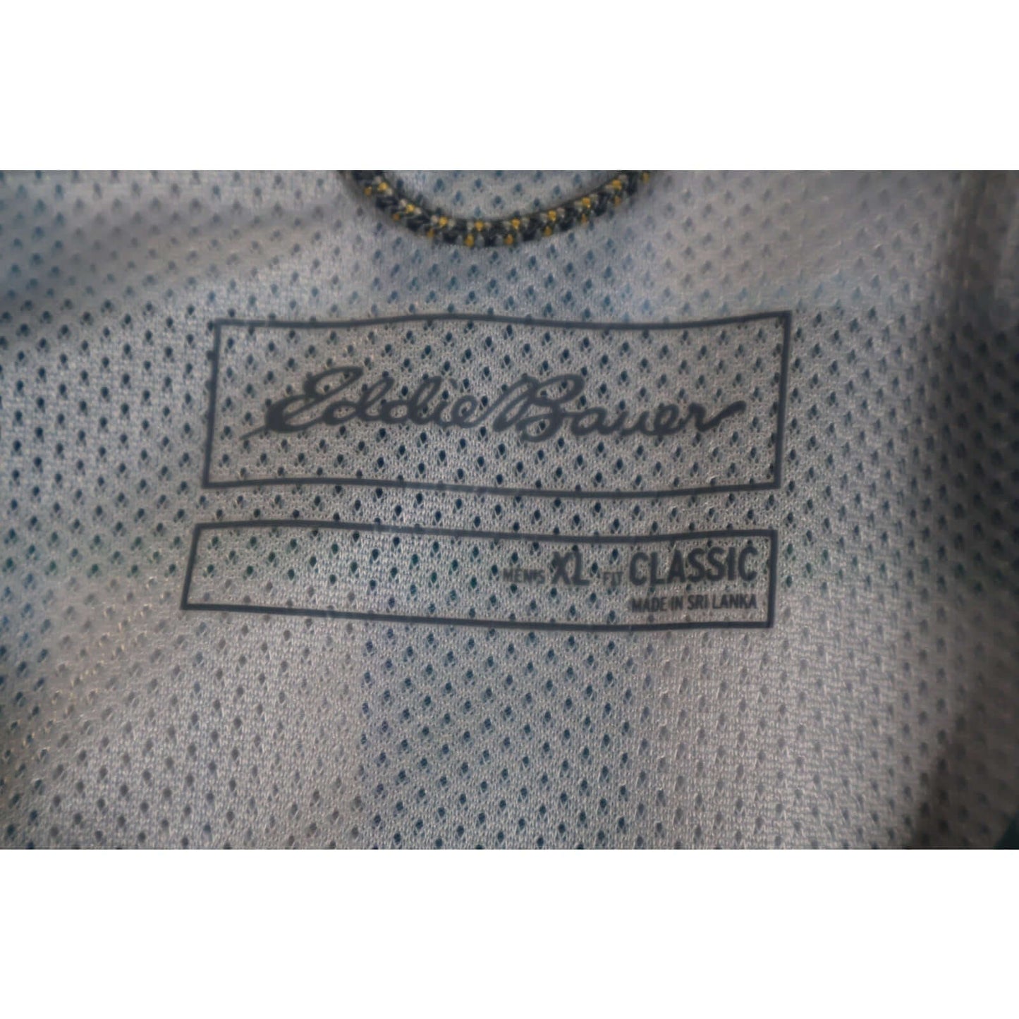 Eddie Bauer Shirt Mens XL Green Blue Plaid Short Sleeve Classic Button Down