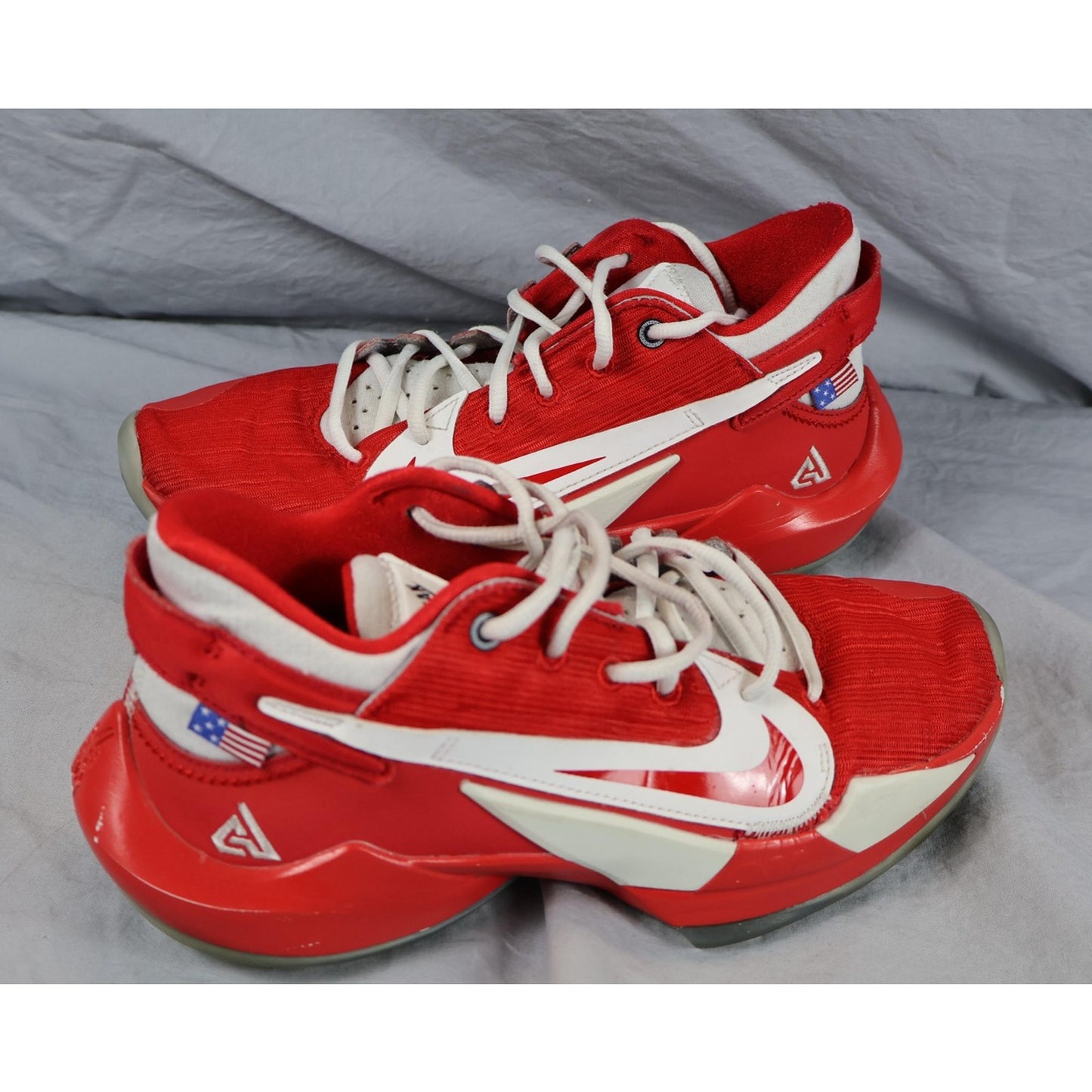 Nike Zoom Freak 2 Shoes Mens Size 7 Giannis Basketball CW0619-991 USA Flag