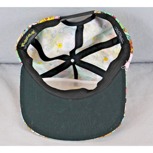 Pokemon Snapback Hat Cap Pikachu Bulbasaur Jigglypuff Mens OSFA Adjustable 2018