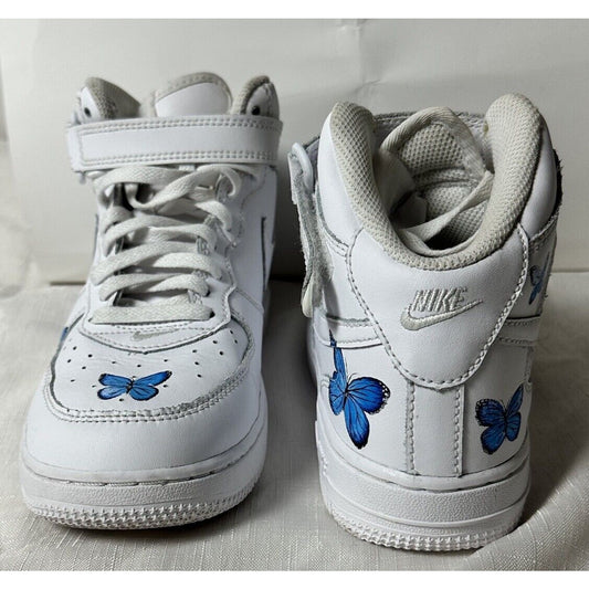 Custom Blue Air Force 1 High Top Sneakers