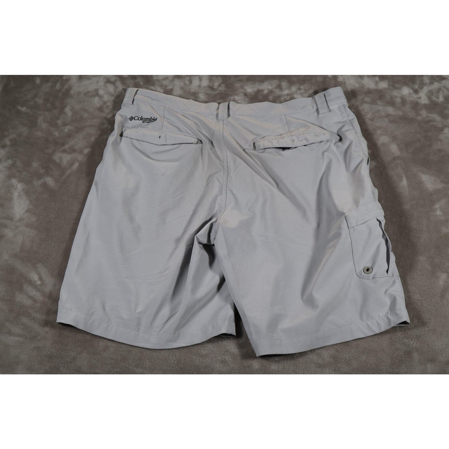 Columbia PFG Shorts Mens 38 Gray Omni-Shield Quick Dry Fishing Cargo Outdoor