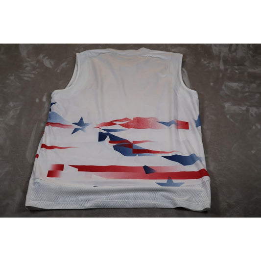 Adidas USA Volleyball Shirt Mens XLT Primeblue American Flag Sleeveless Top
