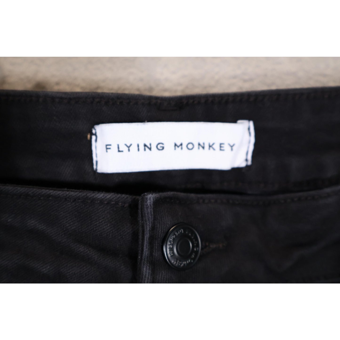Flying Monkey Jeans Womens 31 Black Stretch Denim Skinny Pants Style F4207