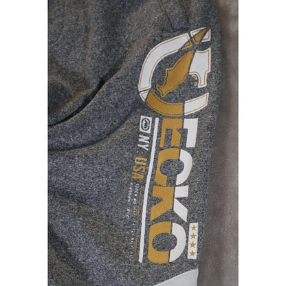 Ecko Unltd Pants Mens Small Gray Black Joggers Sweatpants Streetwear Logo