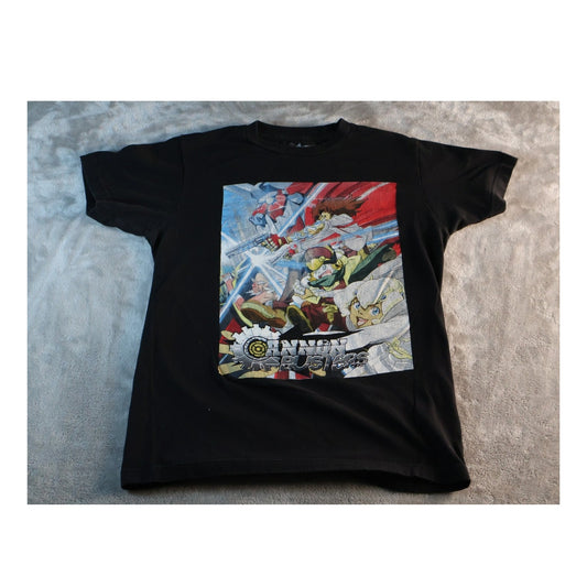 Cannon Busters Shirt Mens Small Anime Graphic Tee Netflix Cartoon Comic Book Ser