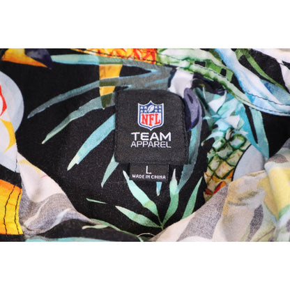 Pittsburgh Steelers Shirt Mens Large Hawaiian NFL Football Team Apparel Tropical