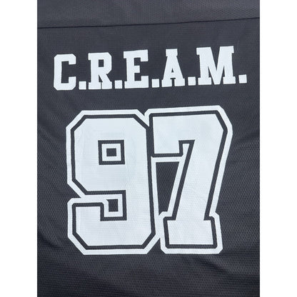 Vintage WU TANG CLAN #97 C.R.E.A.M. Football Jersey Footbal Jersey Black Size L
