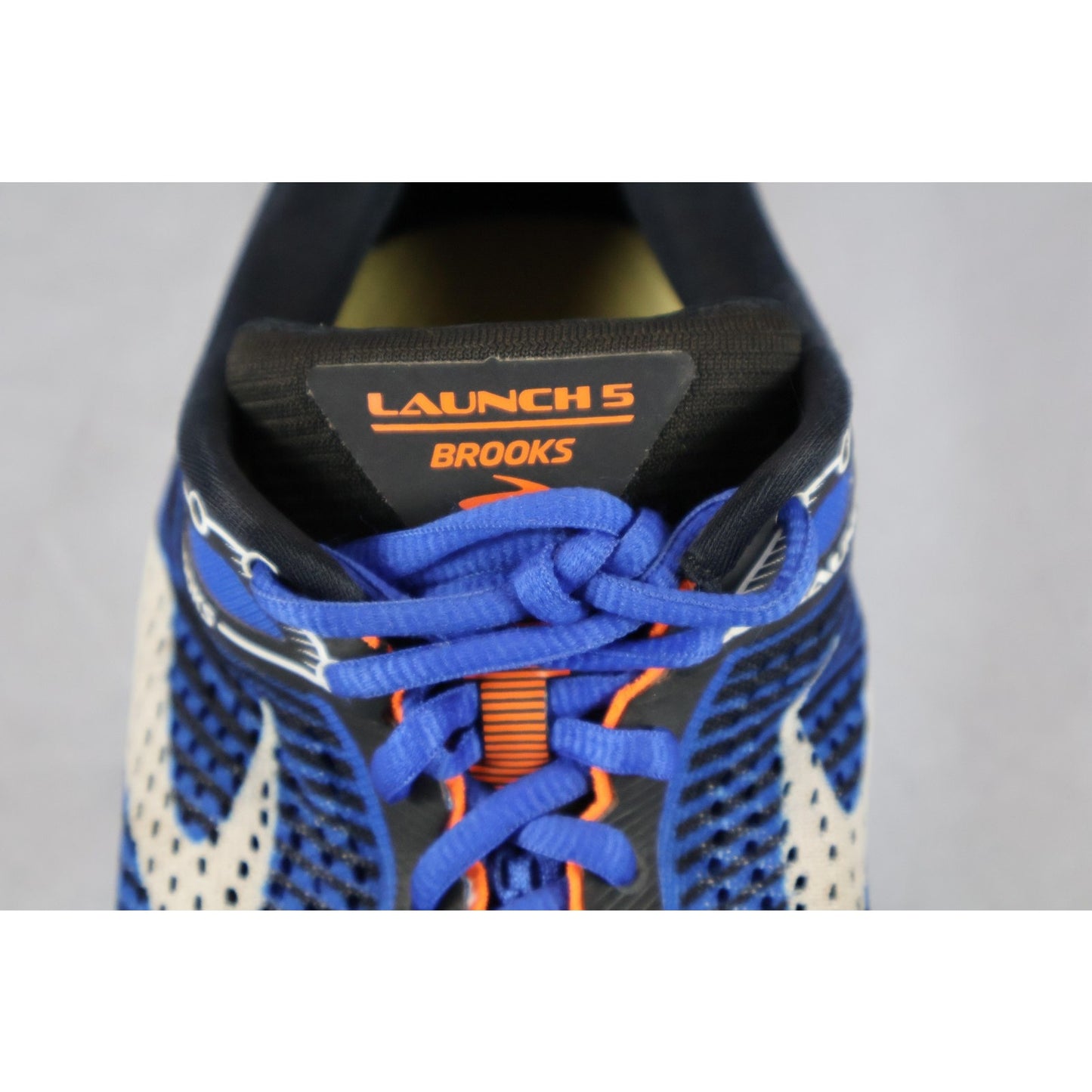 Brooks Launch 5 Shoes Mens Size 9 Blue Black White Lightweight Running Sneakers