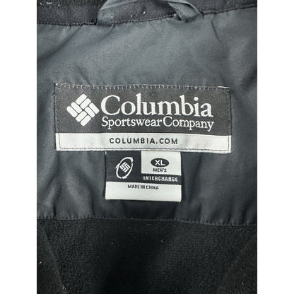 Columbia Sports Company Men's Interchange Black Jacket Size X-Large 207 SM7673