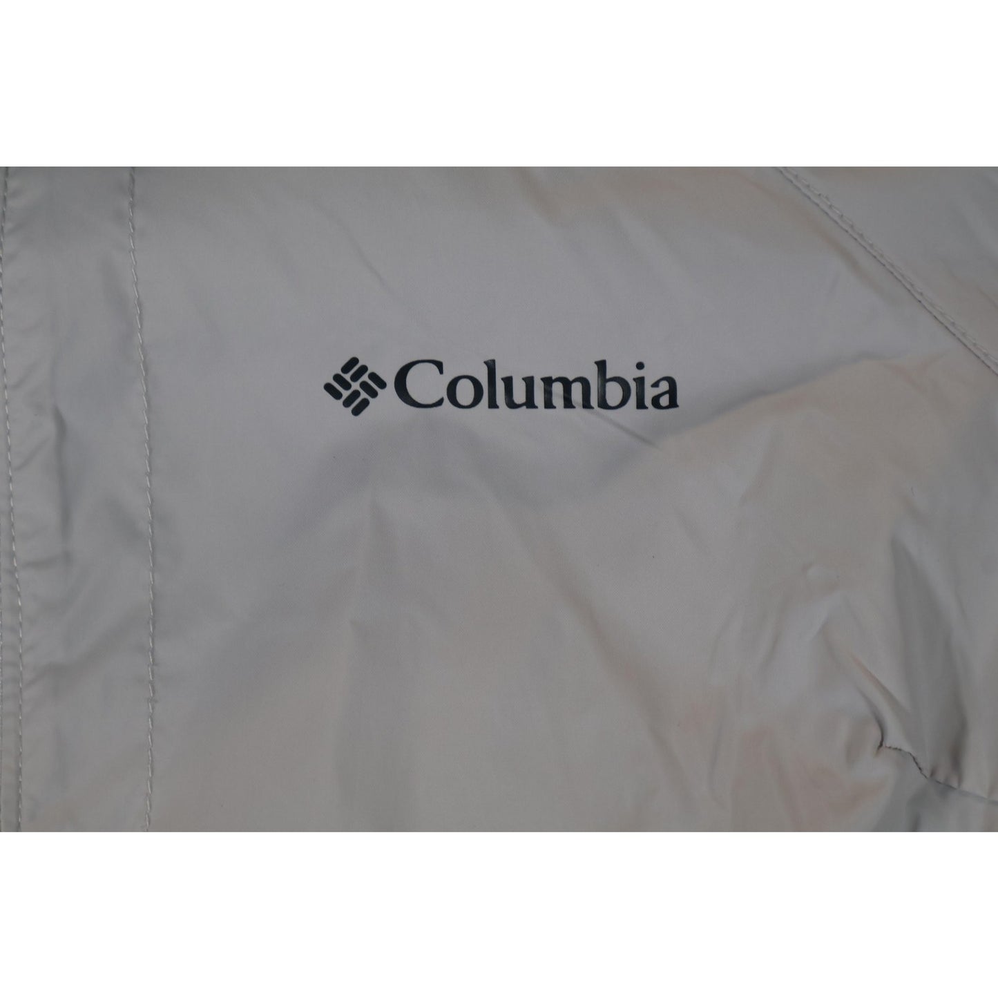 Columbia Jacket Womens Small Gray Hooded Full Zip Outdoor Lightweight Coat Parka