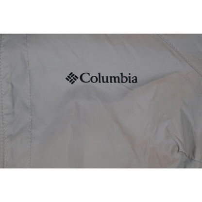 Columbia Jacket Womens Small Gray Hooded Full Zip Outdoor Lightweight Coat Parka