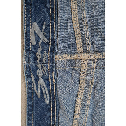 Seven7 Luxe Jeans Womens 20 Blue Straight Leg Denim Stretch Classic Pockets