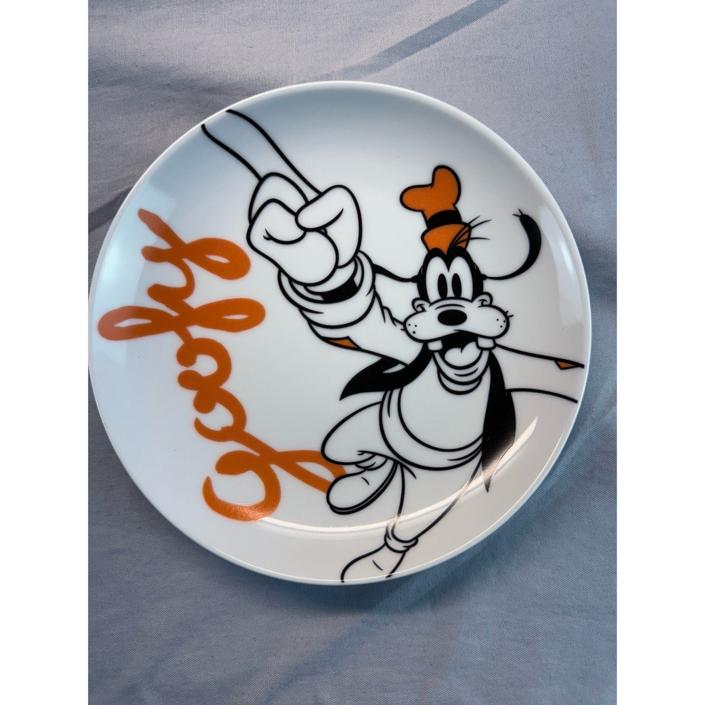 6 Appetizer Plate Disney Ceramic 6in Mickey Mouse & Friends New