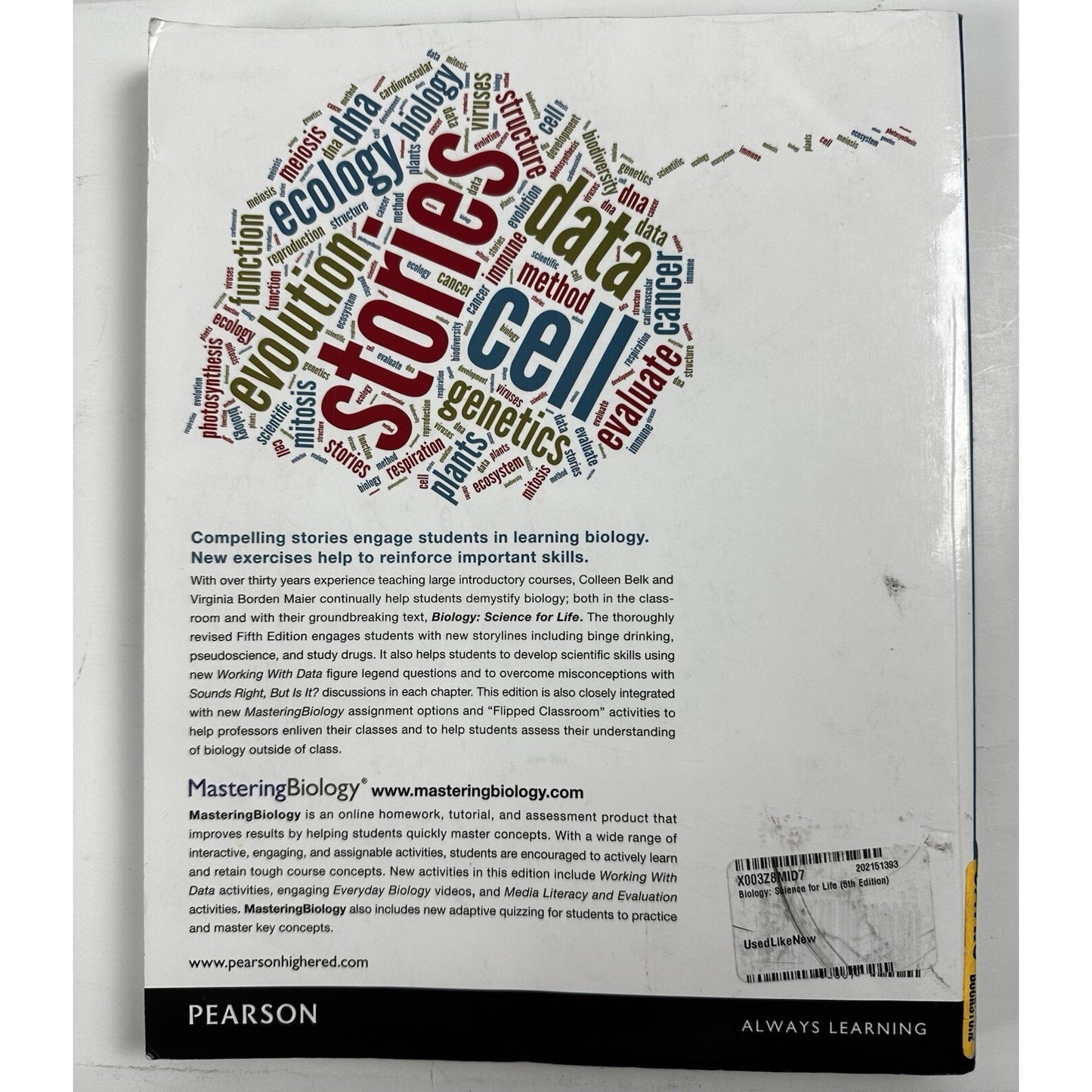 Biology : Science for Life with Physiology by Virginia Maier and Colleen Belk...