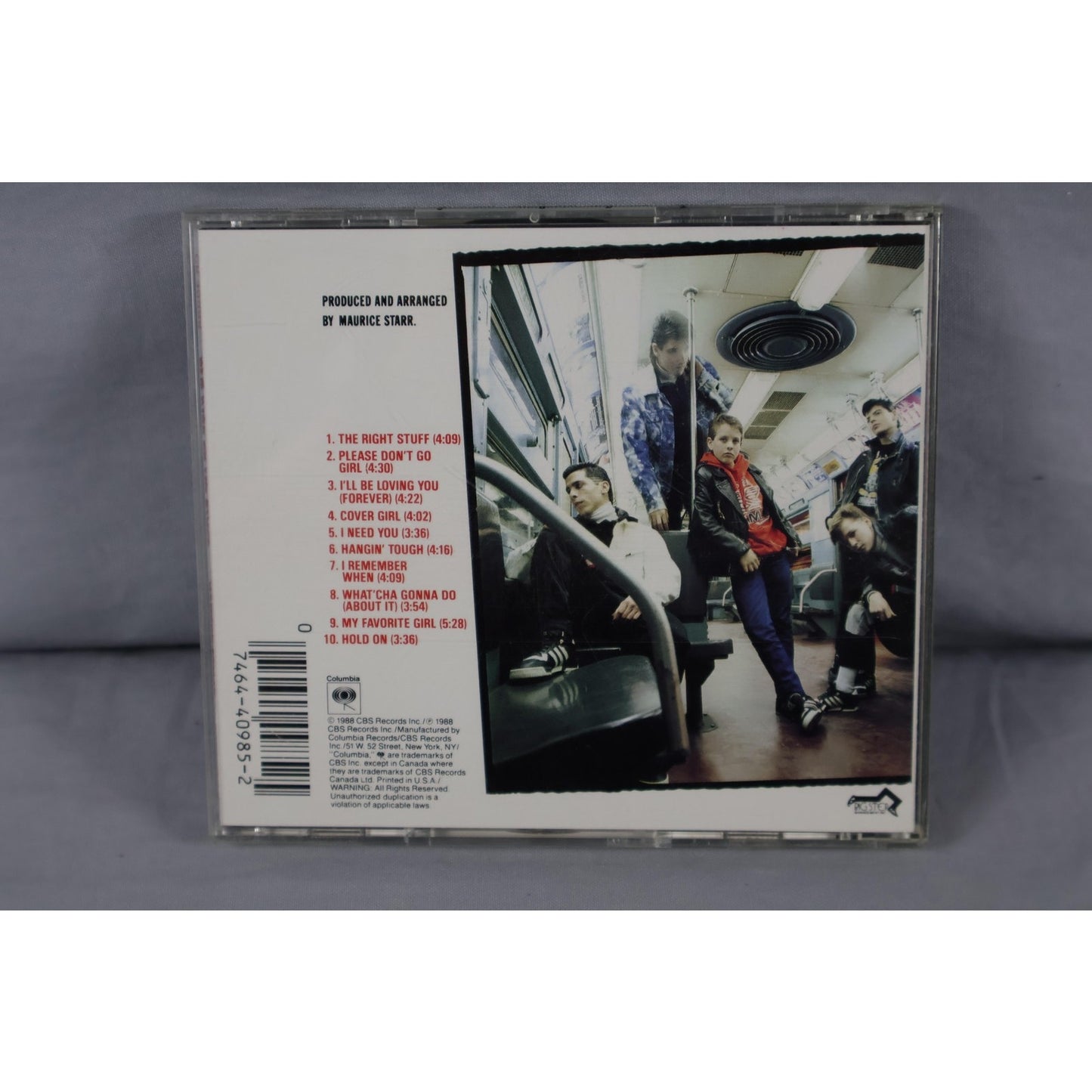 Vintage New Kids On The Block CD Hangin' Tough Album 1988 Pop Music Boy Band