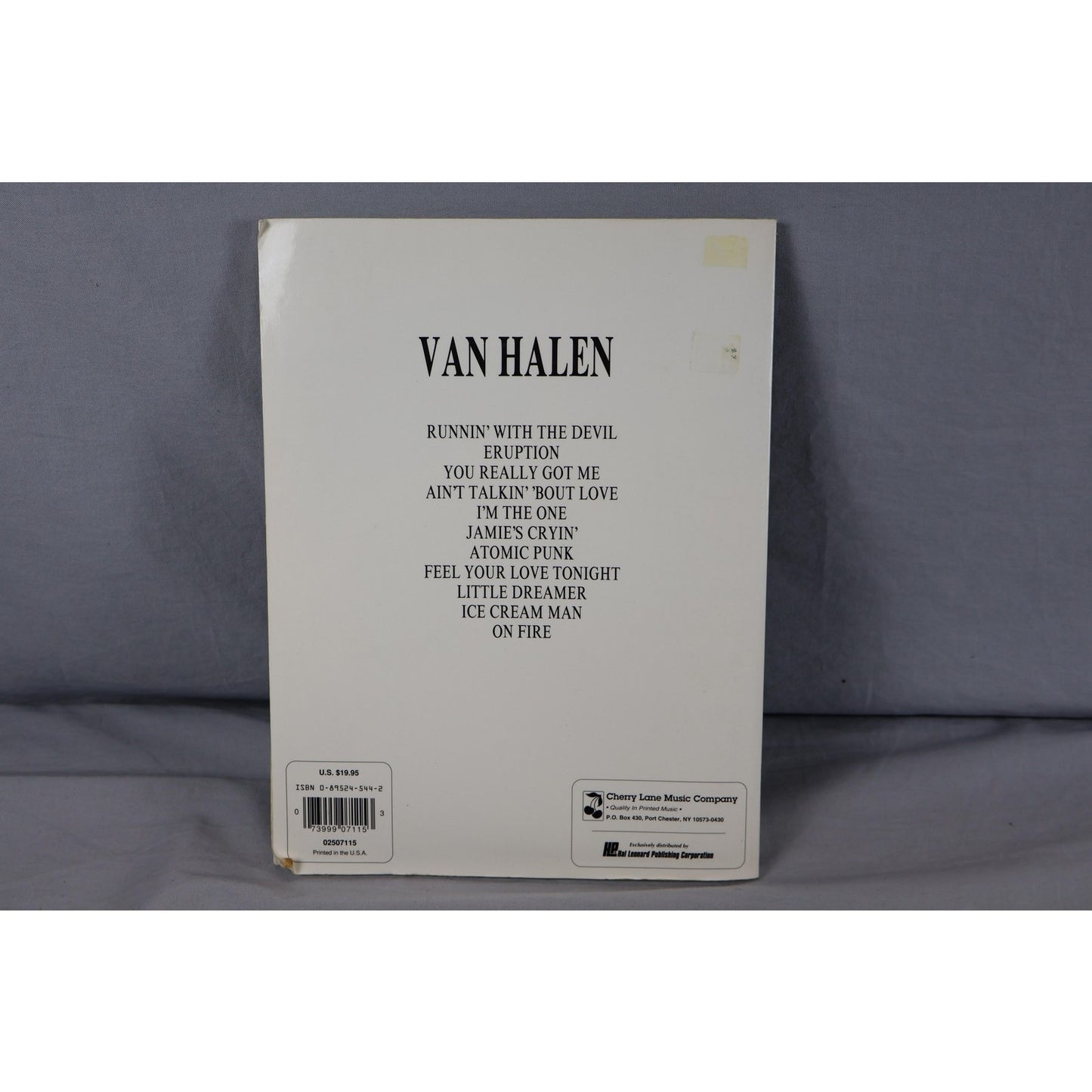 Vintage Van Halen Guitar Songbook Tab Wolf Marshall Cherry Lane 1990 Special
