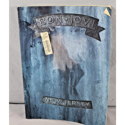 Vintage Bon Jovi New Jersey Songbook 1988 Warner Bros Songbook Band Rock