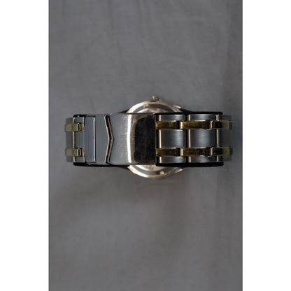 Danbury Mint NFL Watch Mens Gold Silver Stainless Steel Water Resistant 100M Box