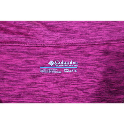 Columbia Jacket Womens 2XL Pink Full Zip Lightweight Outdoor Activewear Pullover