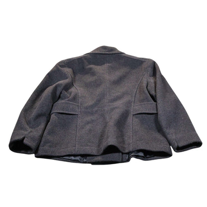 St Johns Bay Peacoat Womens Large Wool Cashmere Blend Double Breasted Jacket