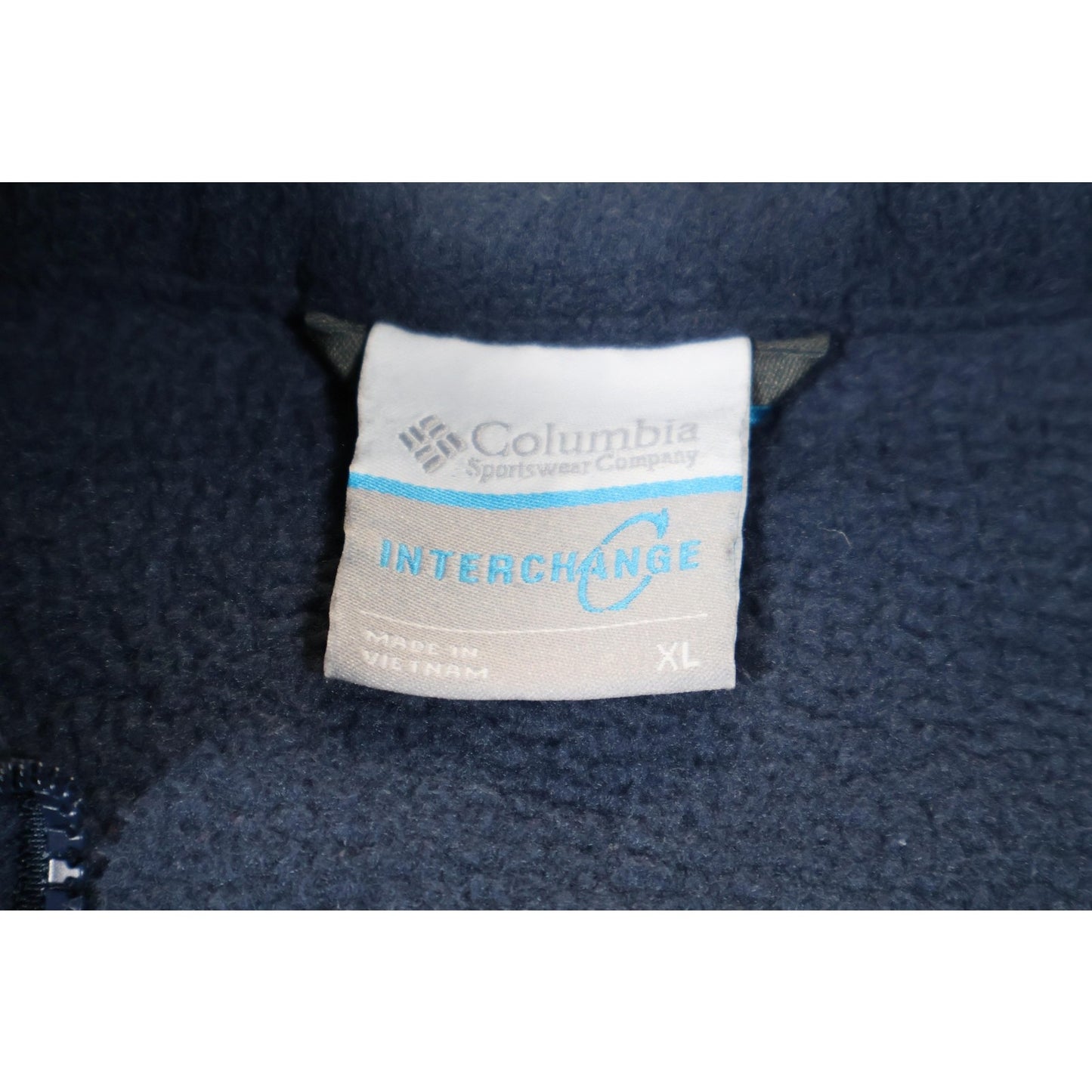 Columbia Jacket Mens Extra Large Blue Full Zip Fleece Interchange Outdoors XL
