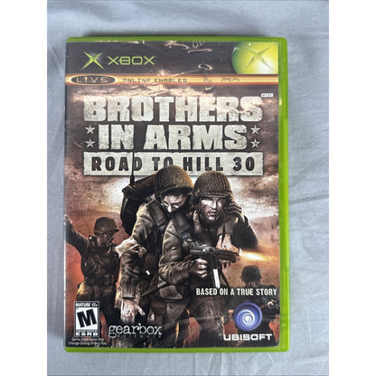 Brothers in Arms: Road to Hill 30 (Microsoft Xbox) Complete w/ Manual & Map