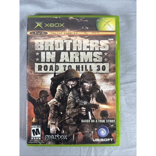 Brothers in Arms: Road to Hill 30 (Microsoft Xbox) Complete w/ Manual & Map