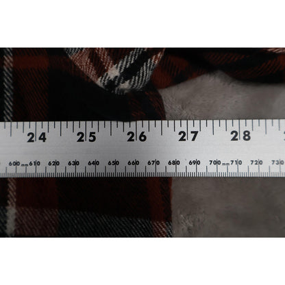 Wolverine Shirt Mens 2XL Red Black White Plaid Flannel Long Sleeve Button Up