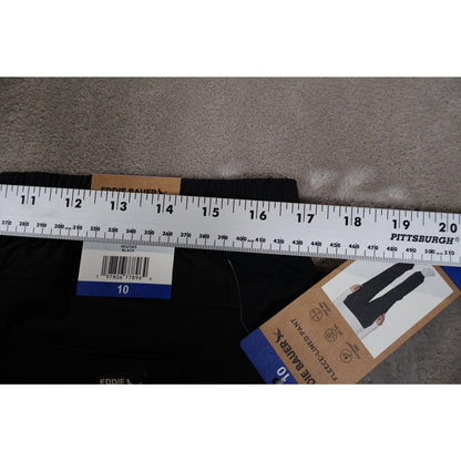 Eddie Bauer Pants Womens 10 Black Fleece Lined Outdoor Athletic Stretch UPF 50+