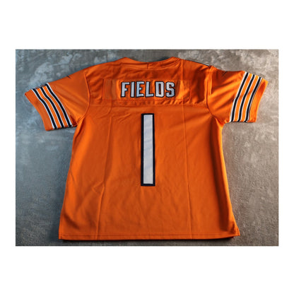 Chicago Bears Jersey Mens Small NFL Football Justin Fields GSH Nike Throwback